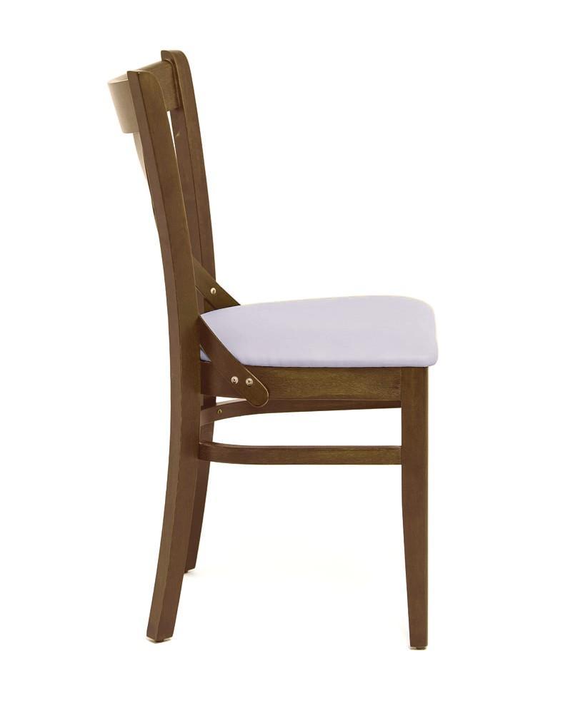 Cross Side Chair - Upholstered Seat