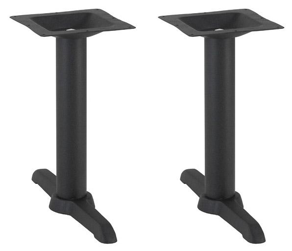 Cross Twin Table Base - Black