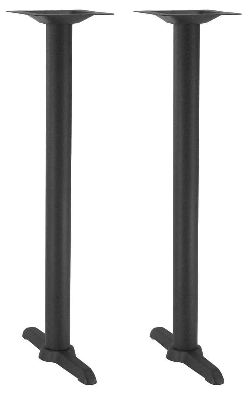 Cross Twin Table Base - Black