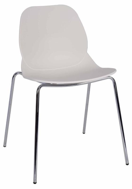 Daisy ECO Shell Side Chair - White / F Frame