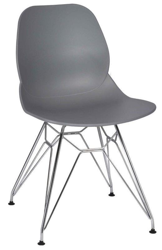 Daisy ECO Shell Side Chair - Grey / N Frame
