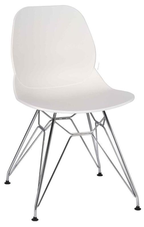 Daisy ECO Shell Side Chair - White / N Frame