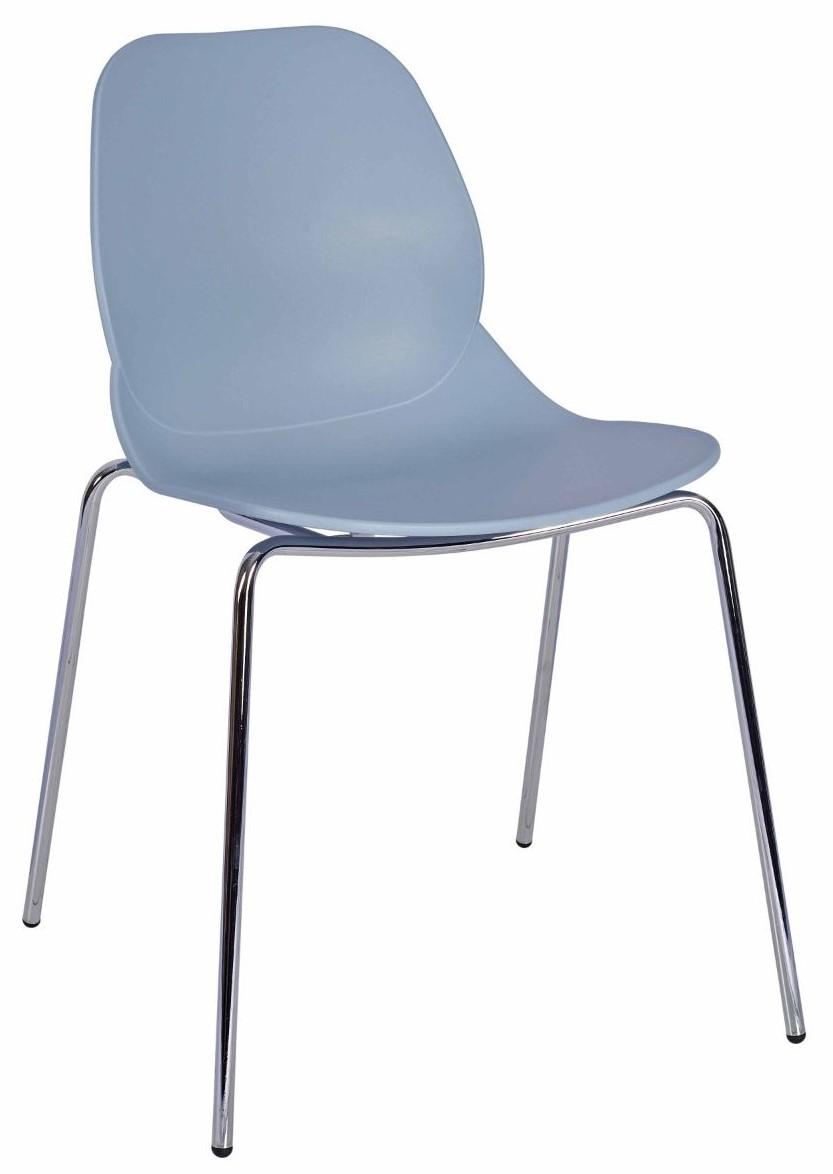 Daisy ECO Shell Side Chair - Blue / F Frame