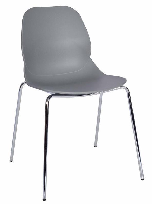 Daisy ECO Shell Side Chair - Grey / F Frame