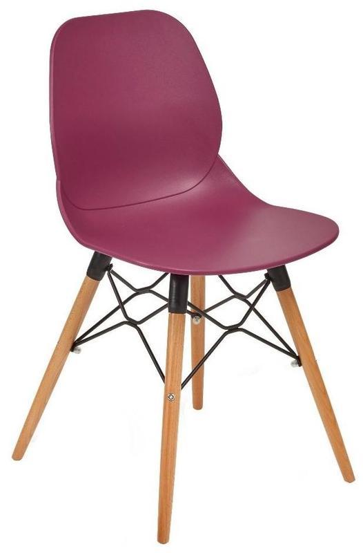 Daisy Side Chair - Plum / K Frame Beech