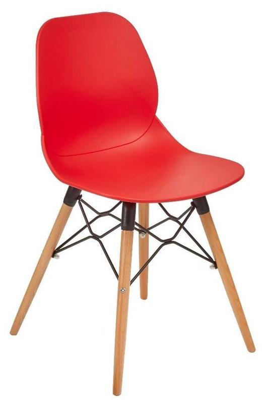 Daisy Side Chair - Red / K Frame Beech