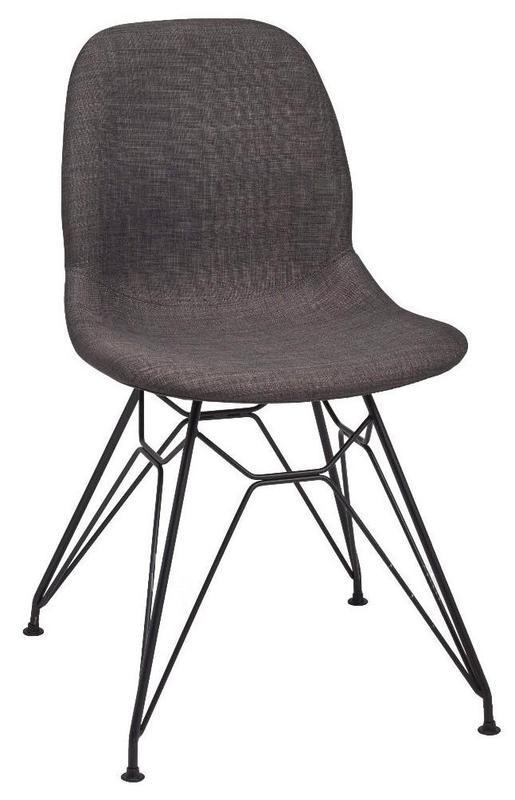 Daisy Side Chair - Grey Upholstered / M Frame