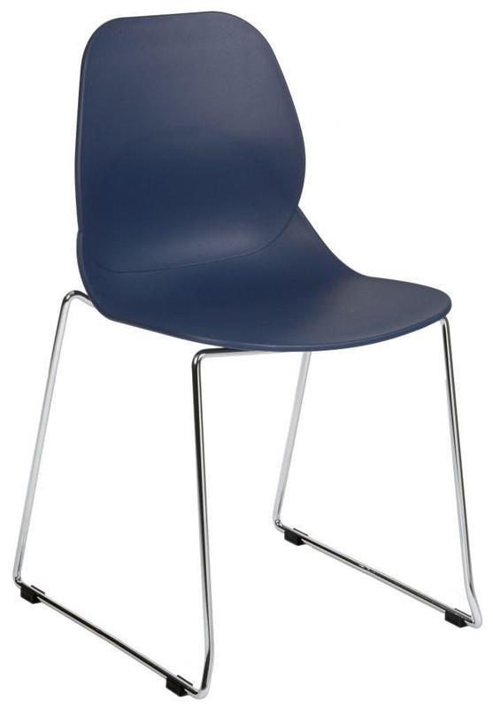 Daisy Side Chair - Dark Blue / E Frame