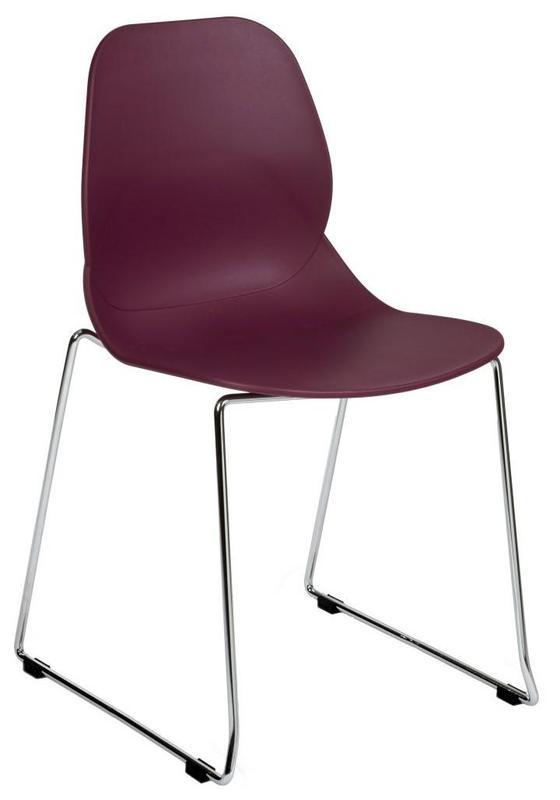 Daisy Side Chair - Plum / E Frame