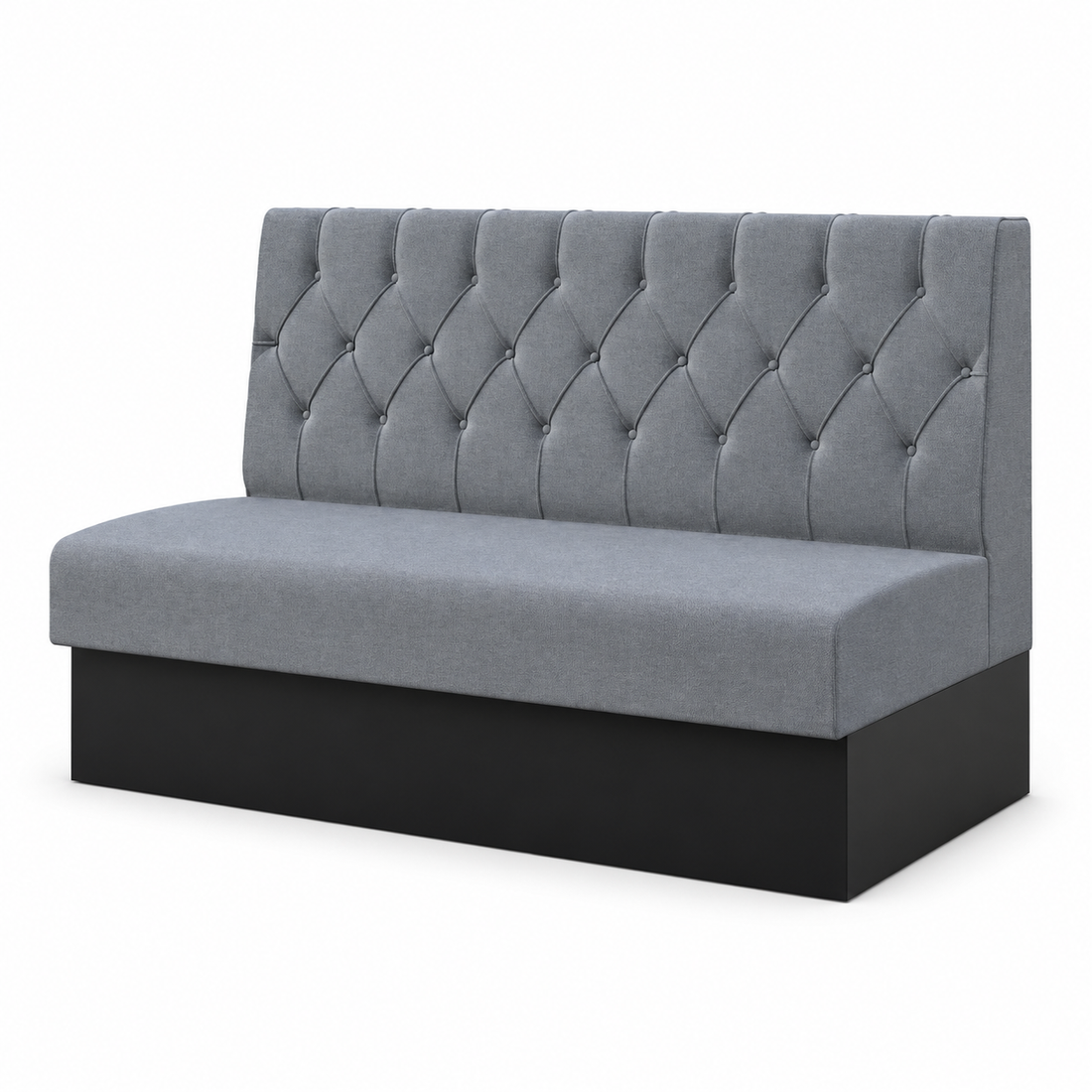 Deep Button Back Banquette Seating - grey product image