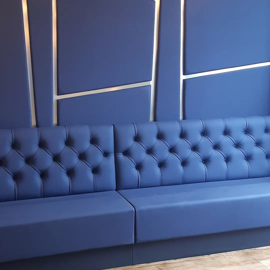Deep Button Back Banquette Seating - example installation 1