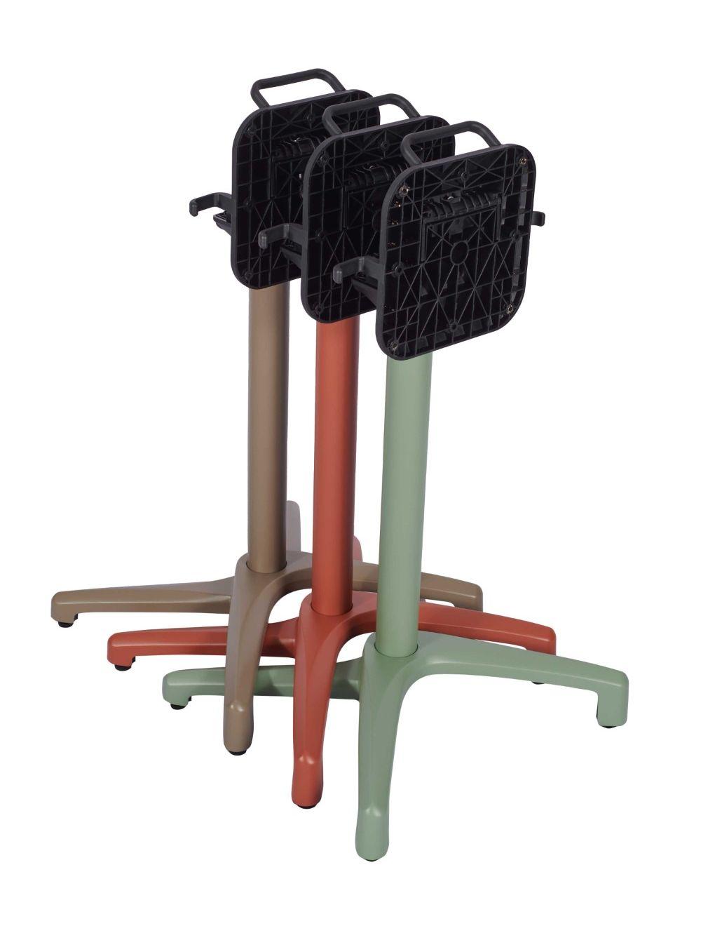 Delta Flip Top Base - Cooper Brown - Dining Height
