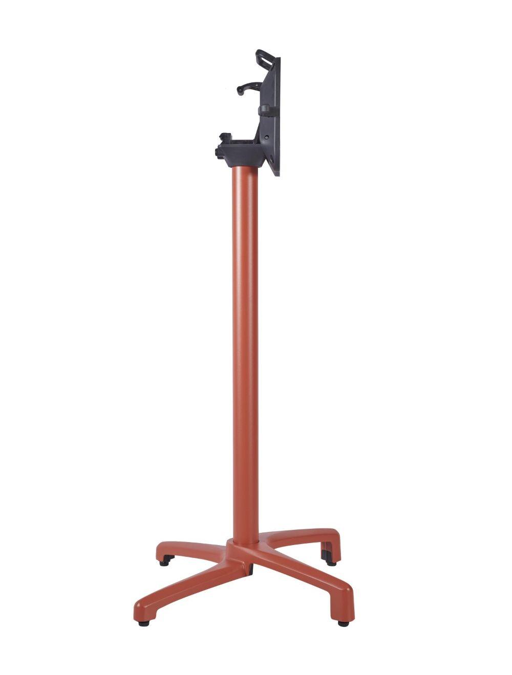 Delta Flip Top Base - Cooper Brown - Poseur Height