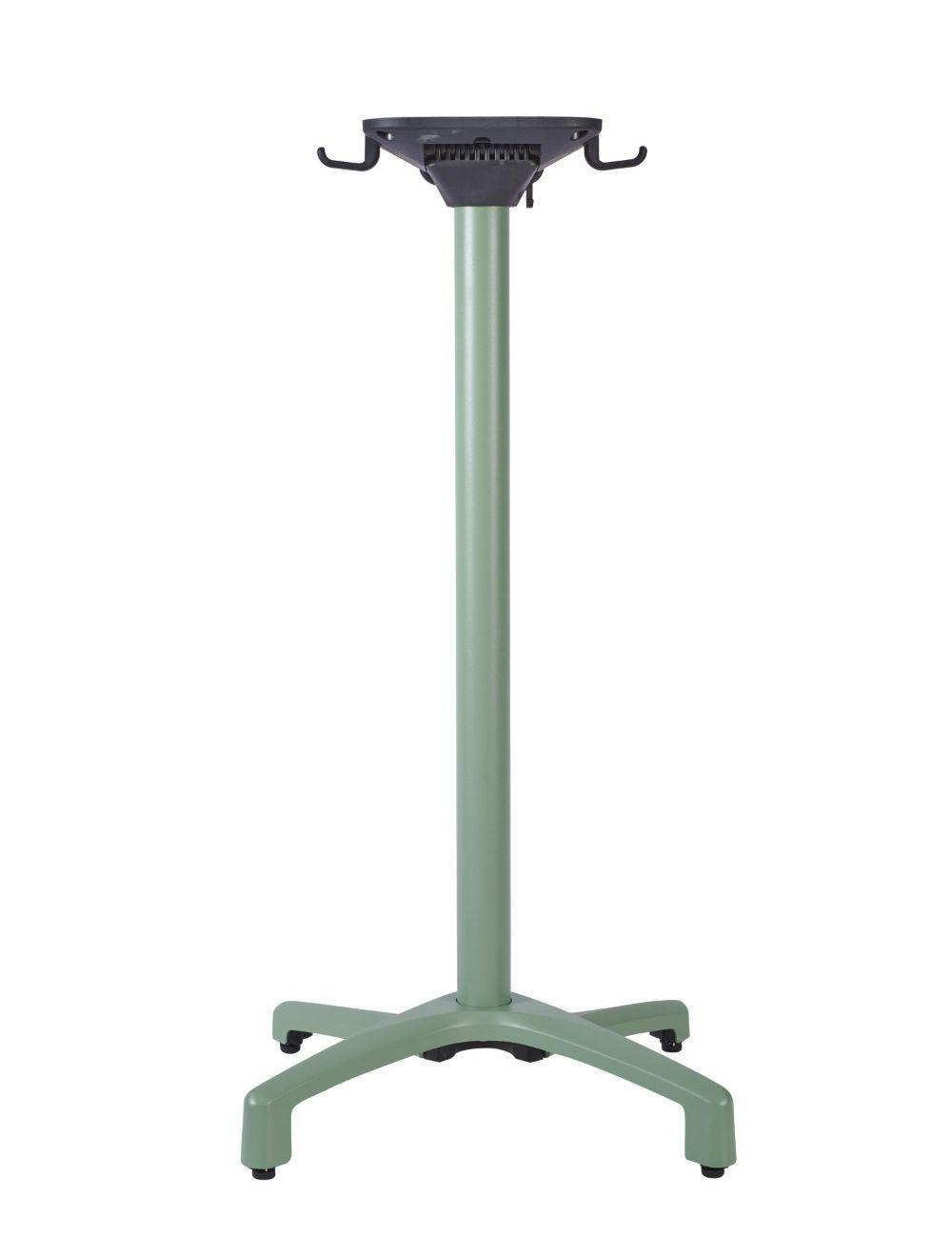 Delta Flip Top Table Base - Green / Poseur Height