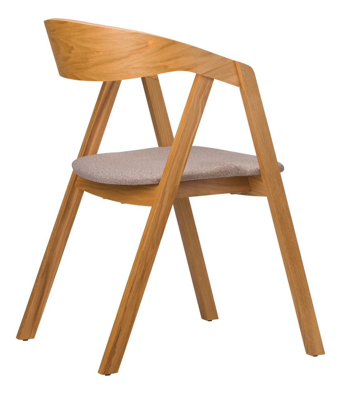 Eleni Armchair- Veneer Back / Upholstered Seat