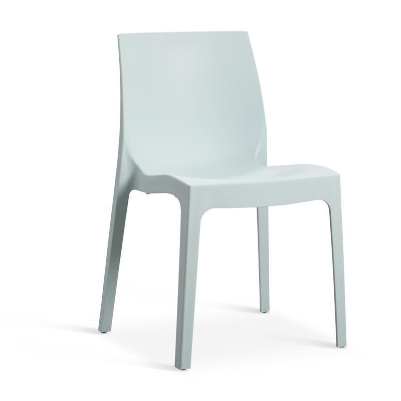Emma Polypropylene Side Chair - Skylight