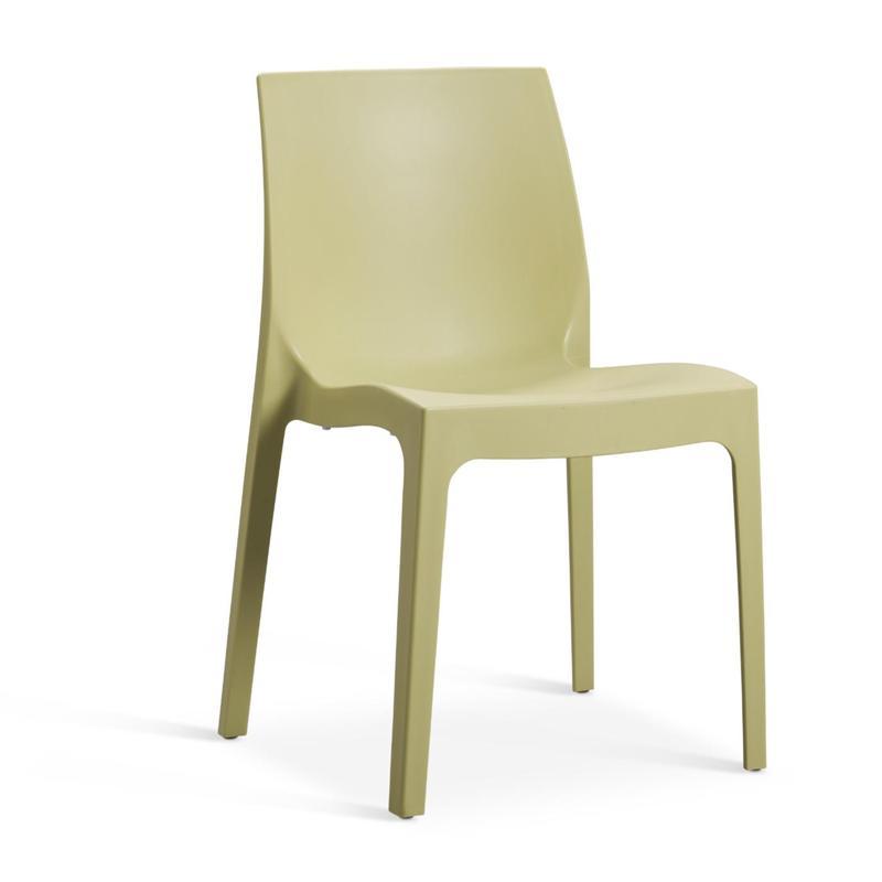 Emma Polypropylene Side Chair - Leek Green