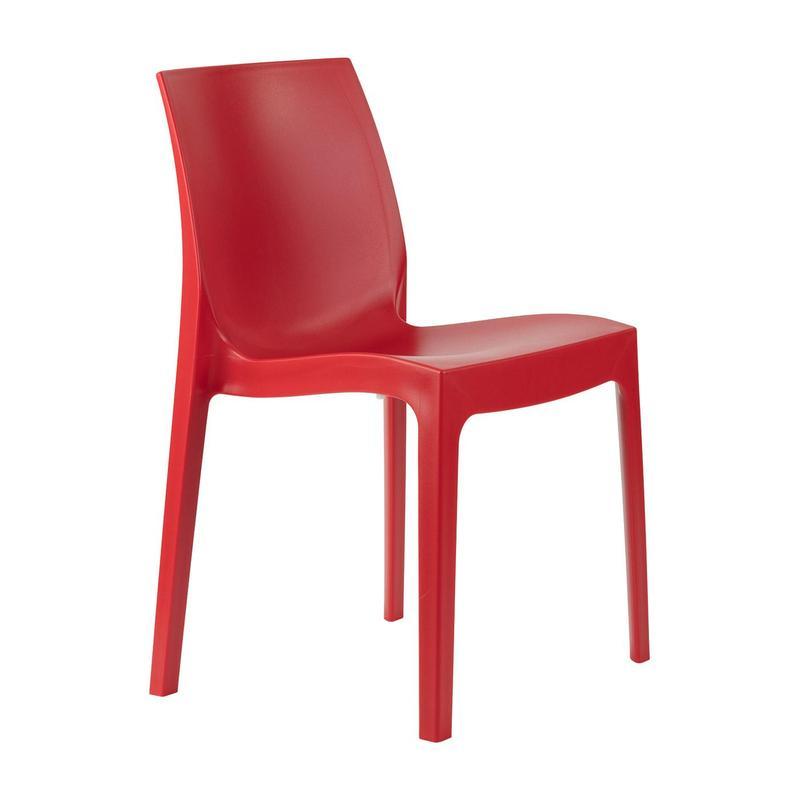 Emma Polypropylene Side Chair - Red