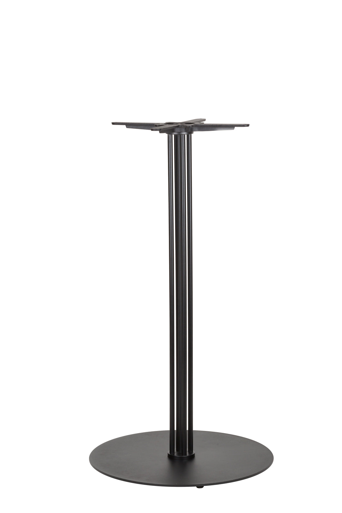 Flat Black Large Round Table Base - Poseur Height