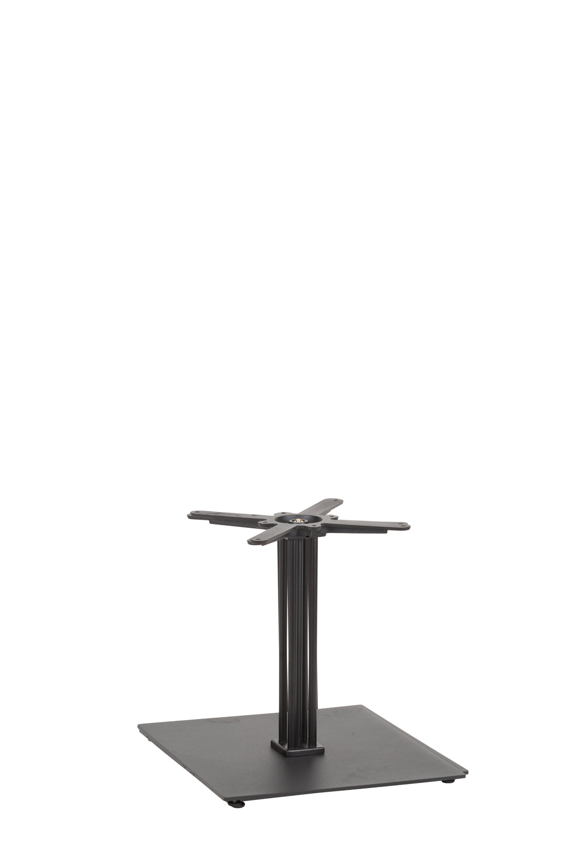 Flat Black Large Square Table Base - Coffee Height