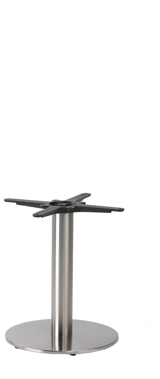 Flat Stainless Small Round Base - Stainless