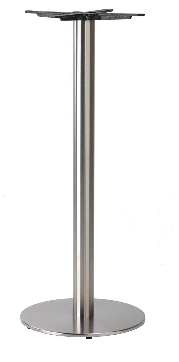 Flat Stainless Small Round Base - Stainless
