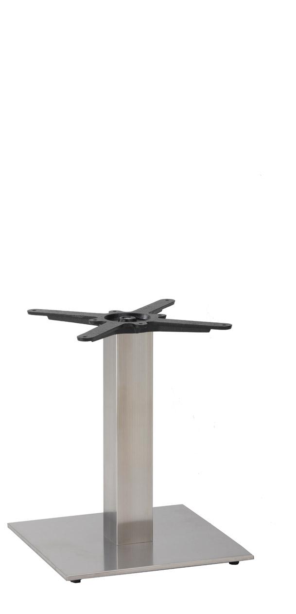Flat Stainless Small Square Base - Stainless