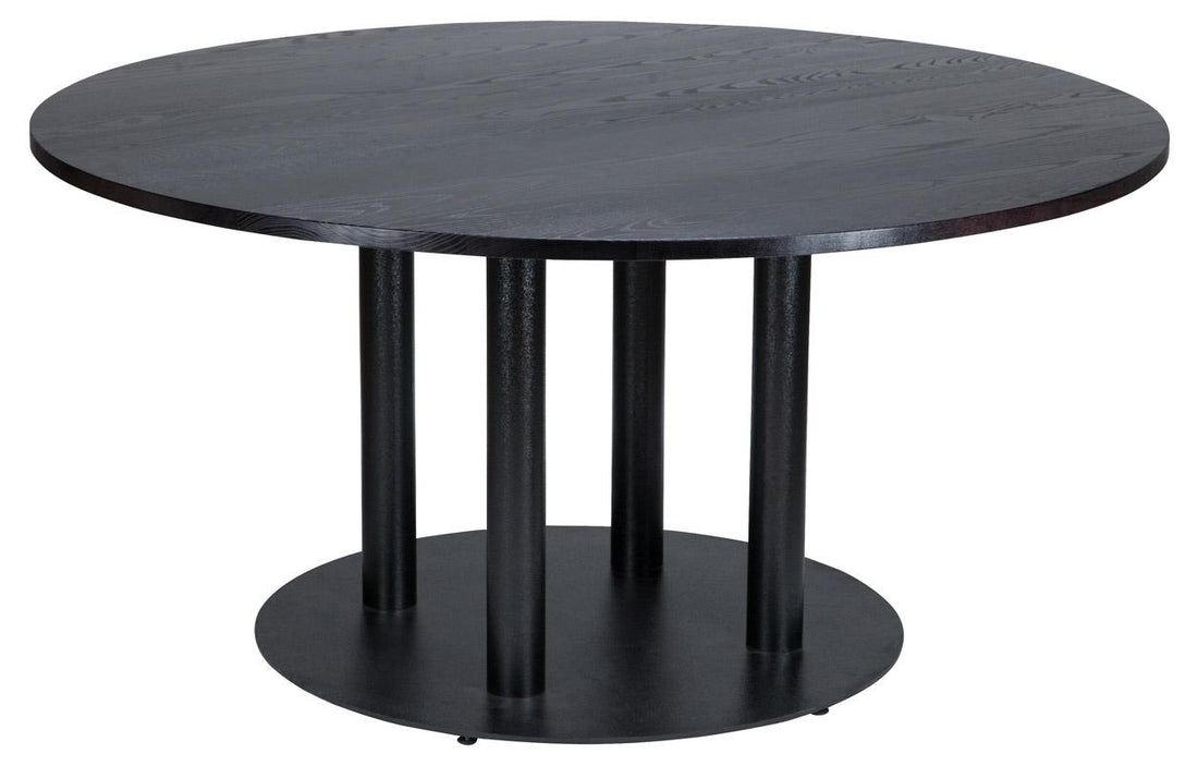 Flat XL Black Round - Dining Height