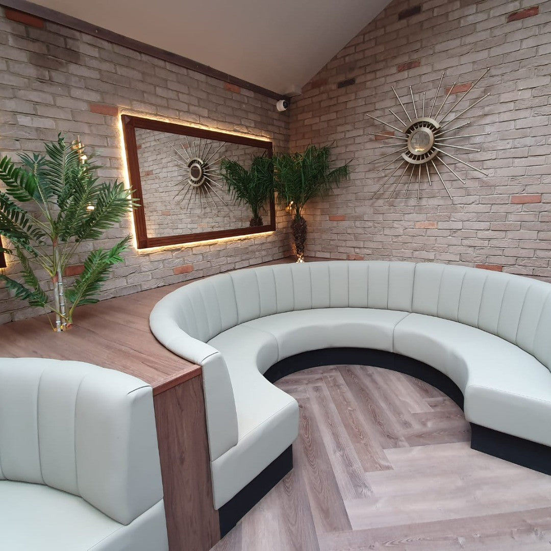 Fluted Back Banquette Seating - example installation 2
