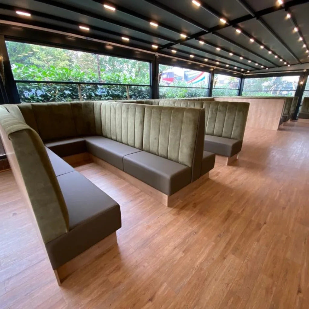 Fluted Back Banquette Seating - example installation 3