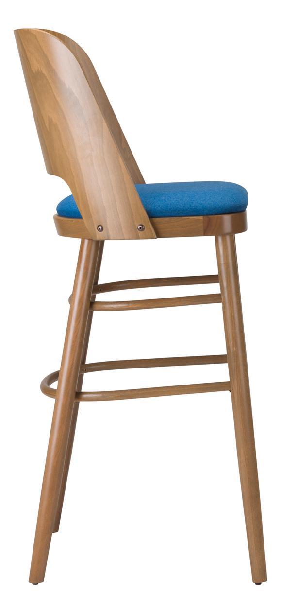 Francesca Highchair Veneer Back / Upholstered Seat