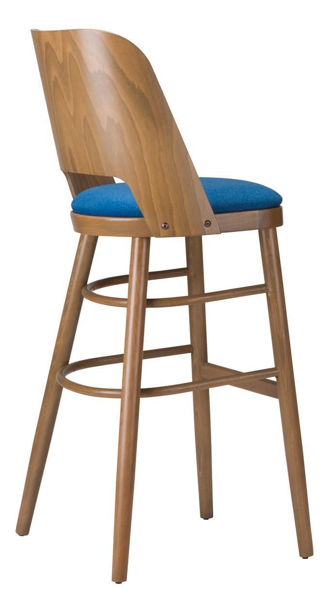 Francesca Highchair Veneer Back / Upholstered Seat