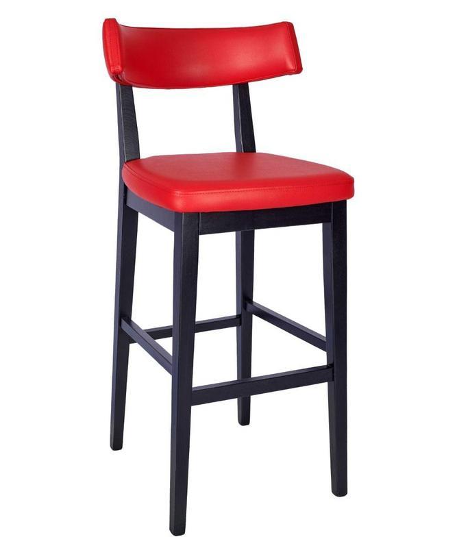 Francis High Stool - Dark Red