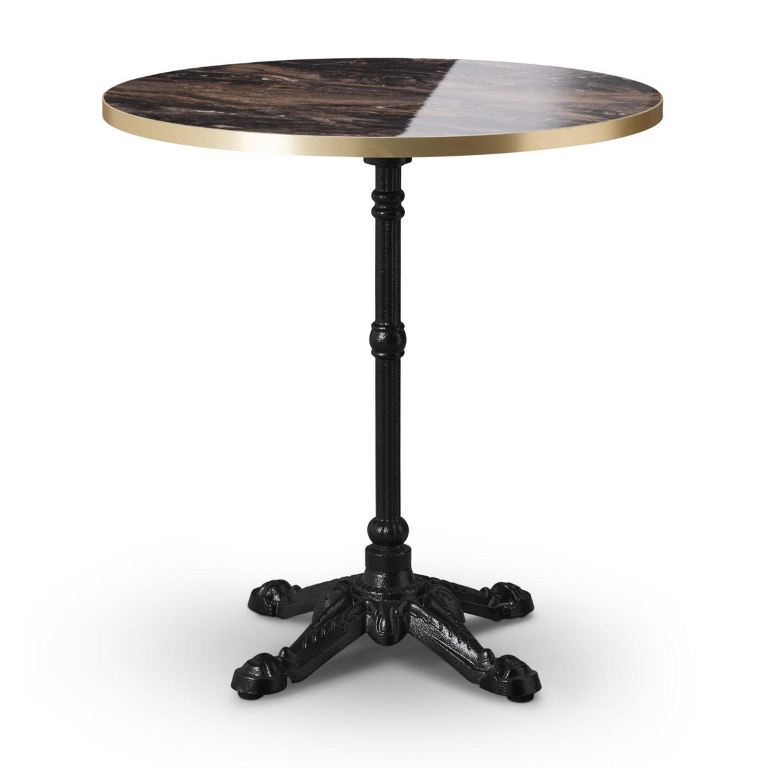 High Gloss Marble Table - Bistro Base