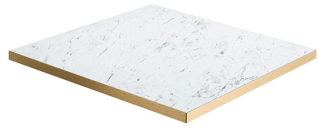 Egger F204 ST9 White Carrara Marble / Gold ABS