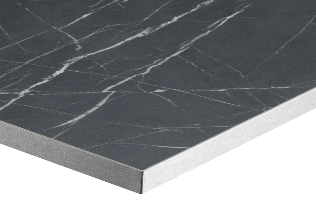 Egger F206 ST9 Black Pietra Grigia/ Silver ABS