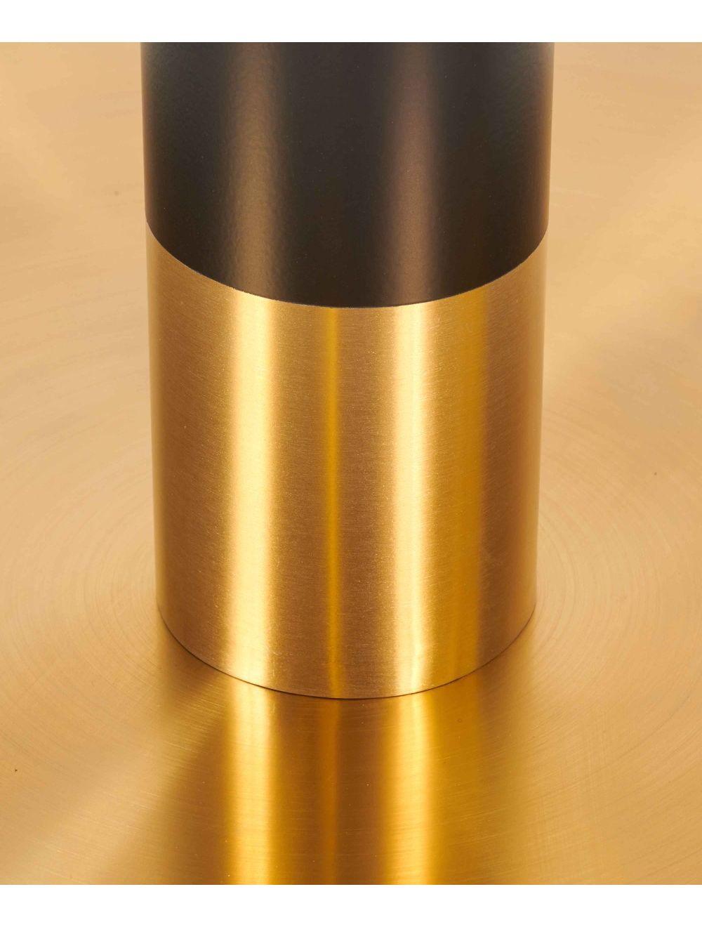 Lucia Large Round DH - Vintage Brass / Black