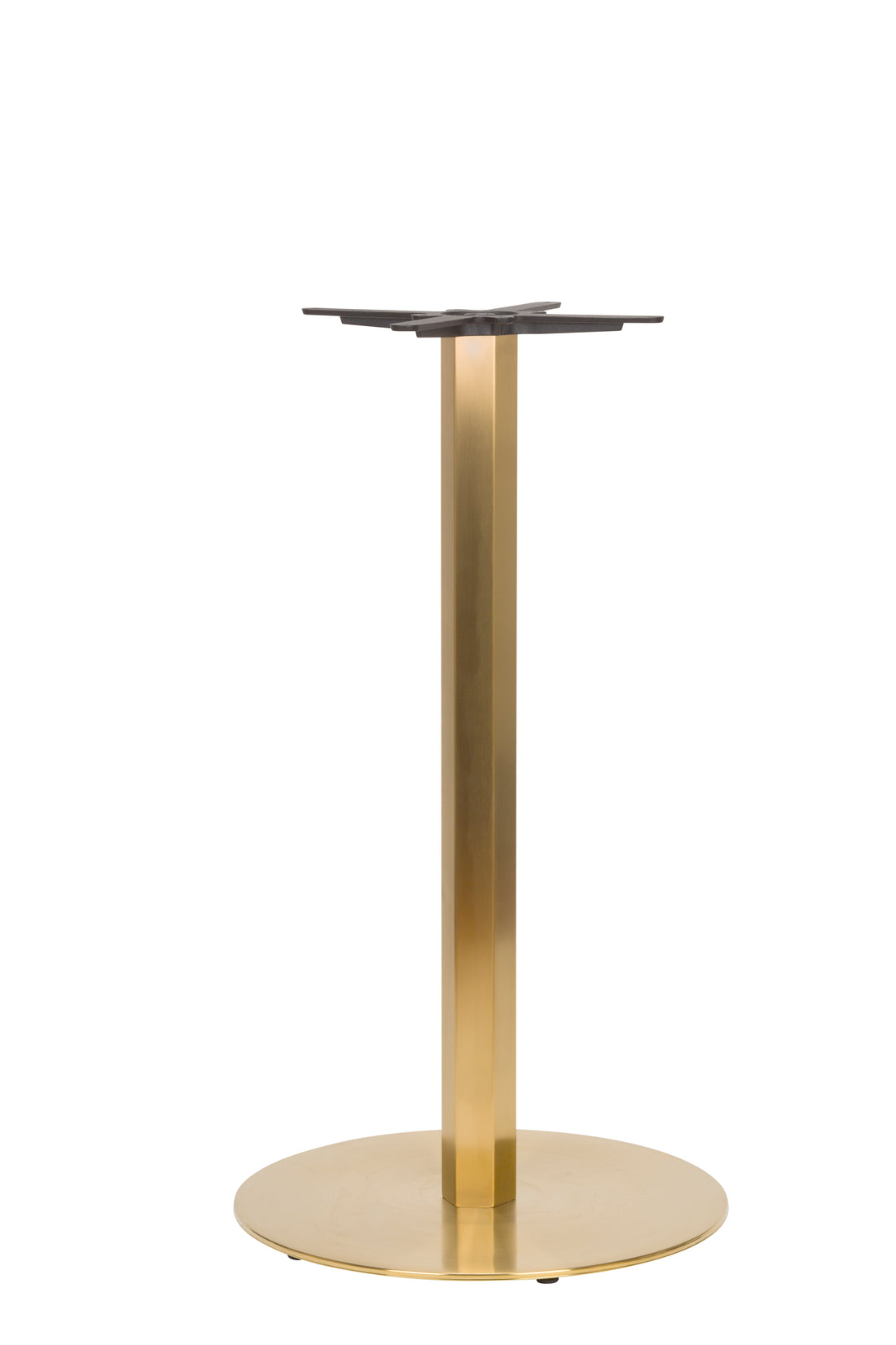 Lucia Large Round Table Base - Vintage Brass / Poseur Height