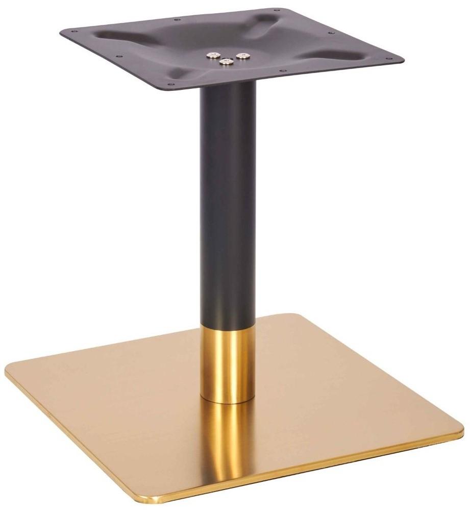 Lucia Large Square Table Base - Vintage Brass / Coffee Height