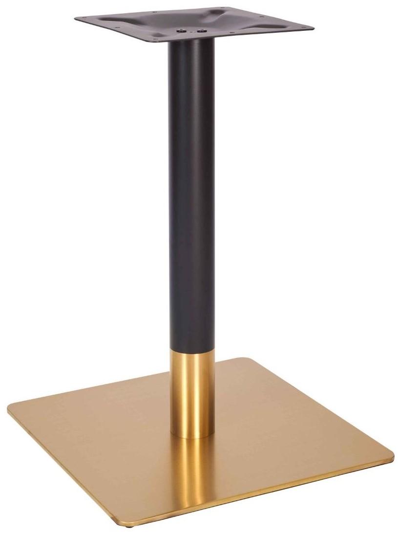 Lucia Large Square Table Base - Vintage Brass / Dining Height