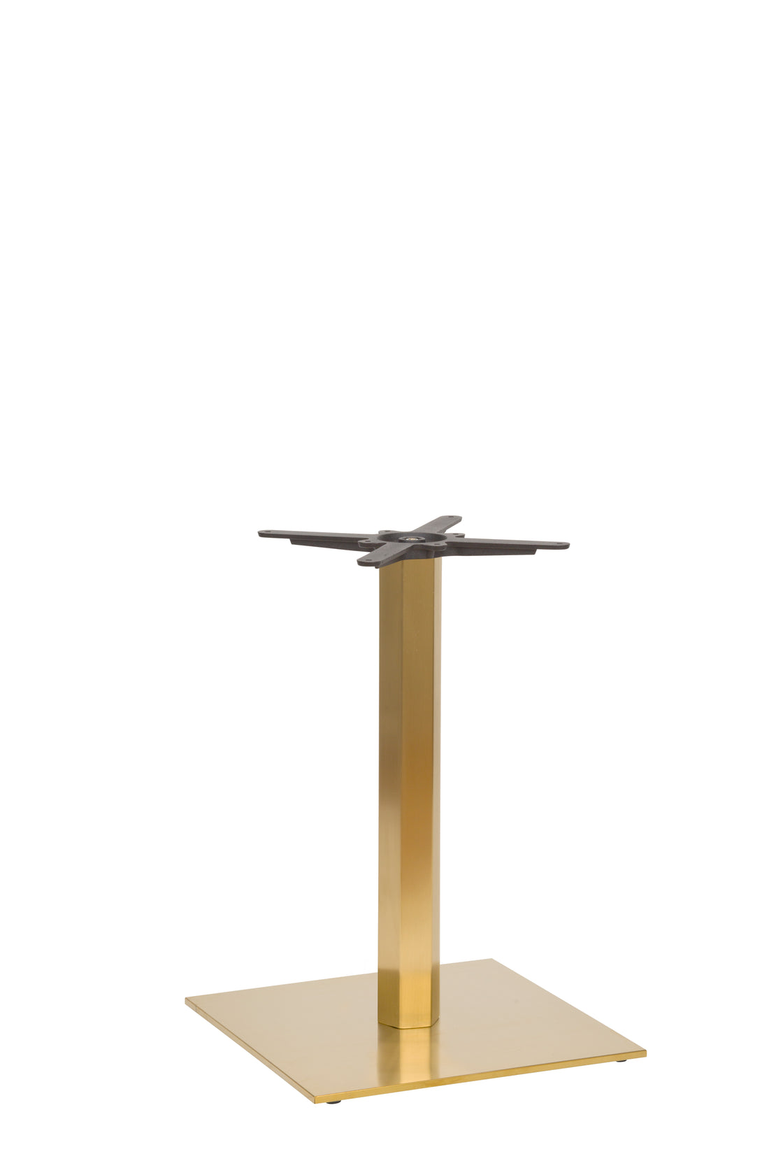 Lucia Large Square Table Base - Vintage Brass / Dining Height