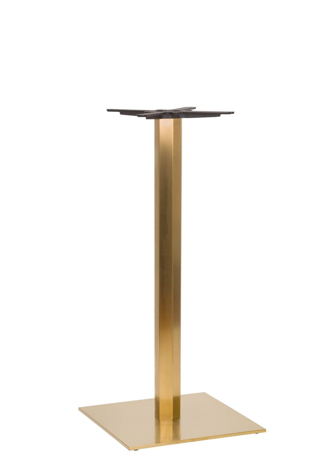 Lucia Large Square Table Base - Vintage Brass / Poseur Height