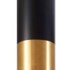 Lucia Single Pedestal DH - Vintage Brass / Black
