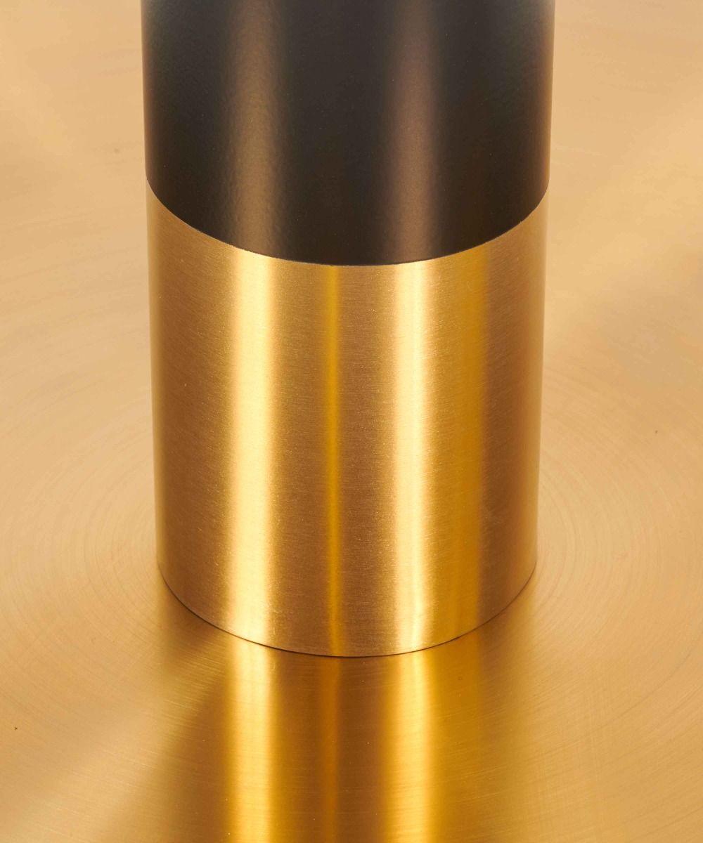 Lucia Small Round PH - Vintage Brass & Black