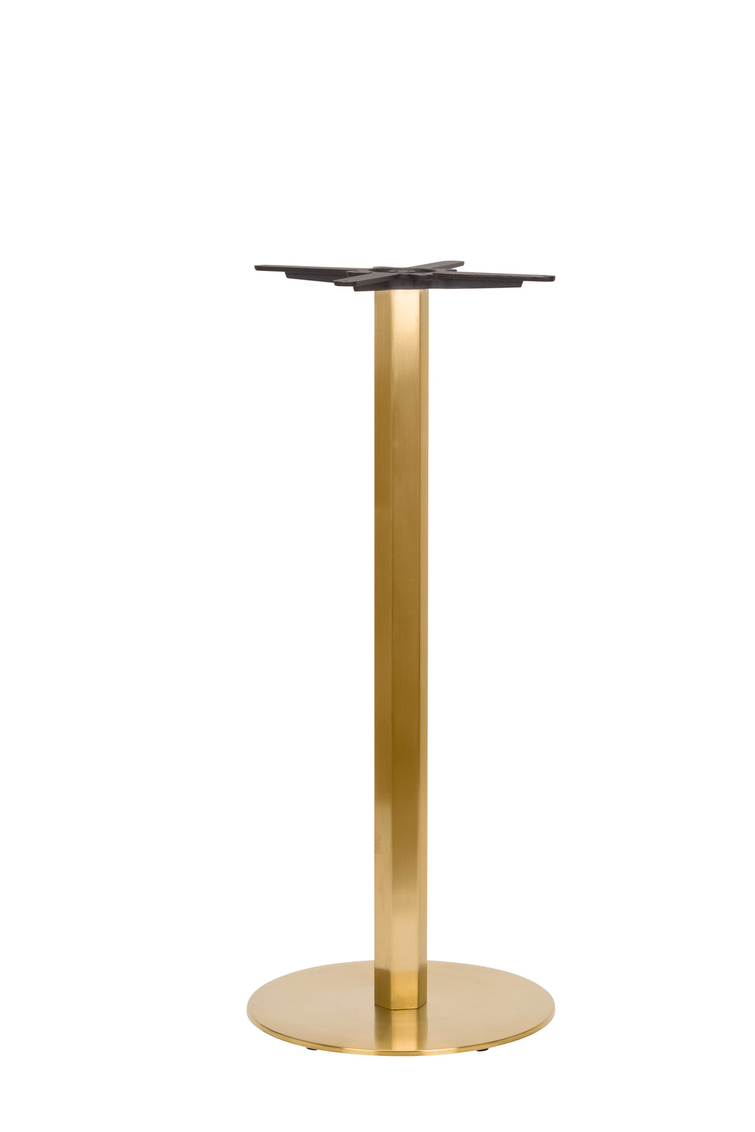 Lucia Small Round Table Base - Vintage Brass / Poseur Height