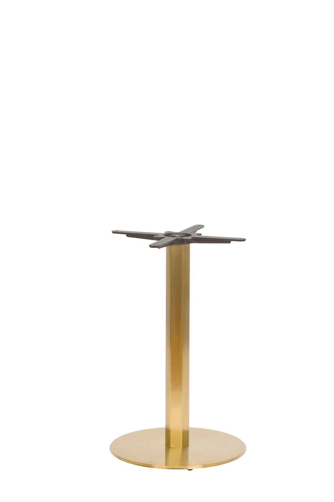 Lucia Small Round Table Base - Vintage Brass / Dining Height