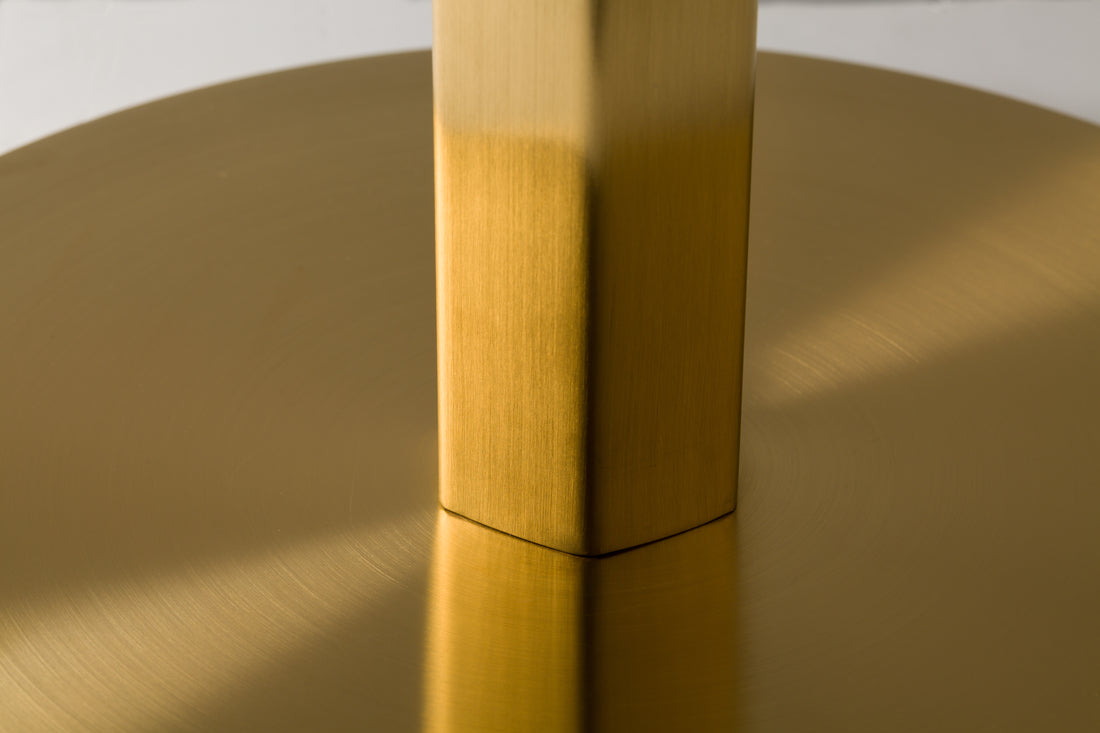 Lucia Round Table Base - Vintage Brass - detail