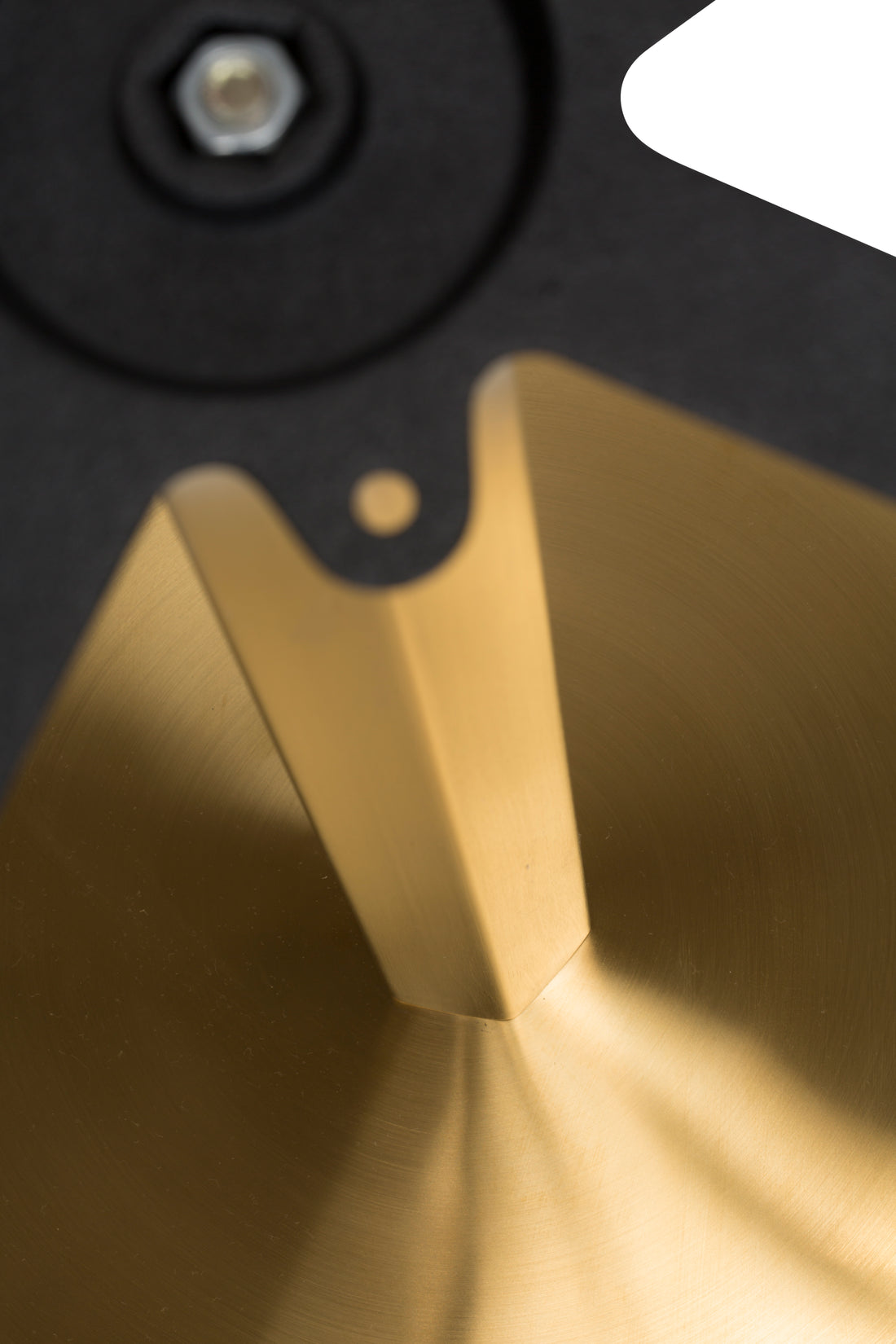 Lucia Round Table Base - Vintage Brass - detail