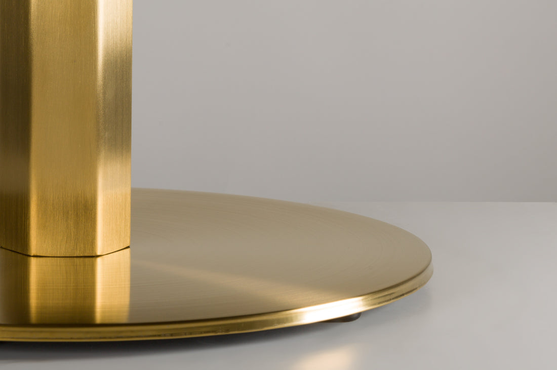 Lucia Round Table Base - Vintage Brass - detail