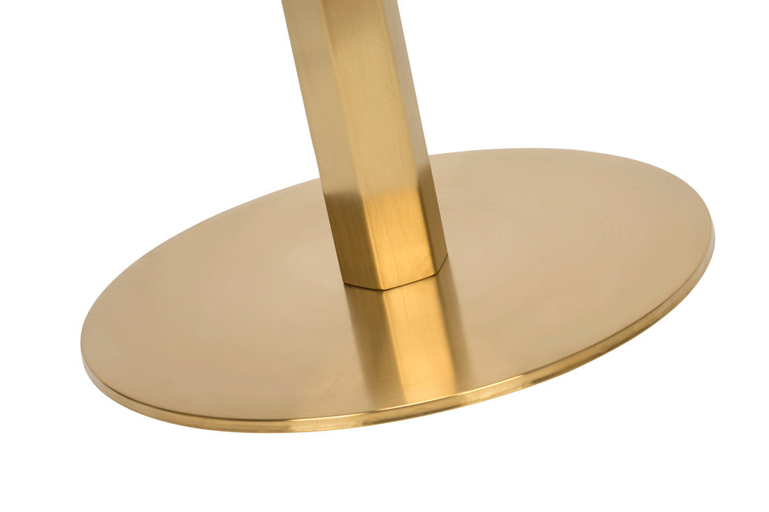 Lucia Round Table Base - Vintage Brass - detail
